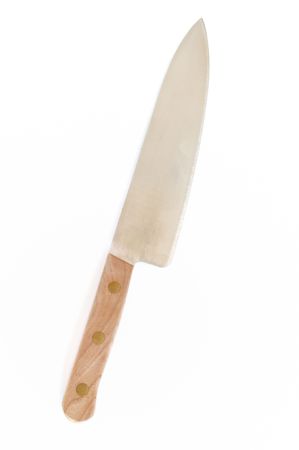 Chef Knife Isolated on a White Backgroundの写真素材