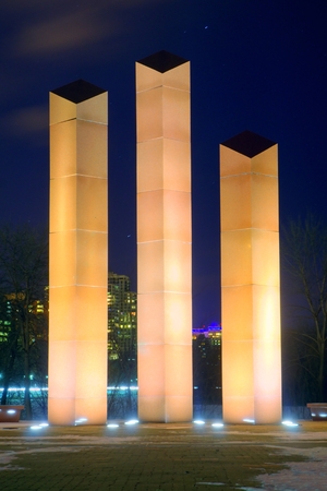 MILWAUKEE, WI - FEBRUARY 12 2016: Southeastern Wisconsin Vietnam Veterans Memorial in Milwaukeeのeditorial素材