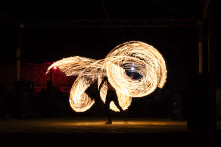 Dancing with the fireの写真素材