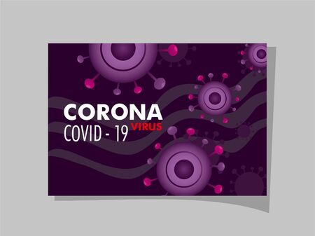 Corona Virus Background Banner Vector Designのイラスト素材