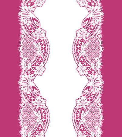 White Lace seamless pattern ribbon White Lace seamless pattern ribbon