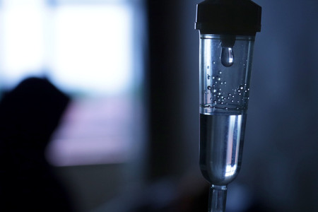 Picture of infusion hose with minimal lightingの写真素材