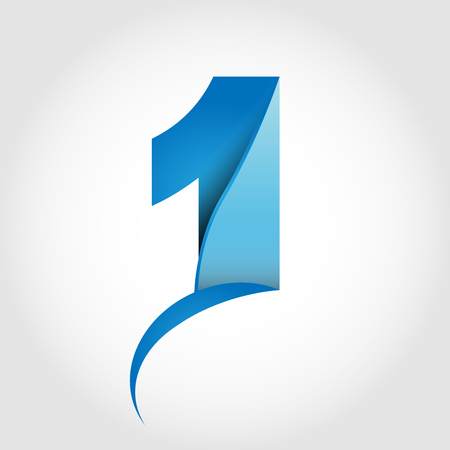number 1 vector logoのイラスト素材