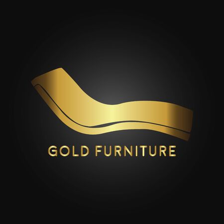 gold furniture logo vectorのイラスト素材