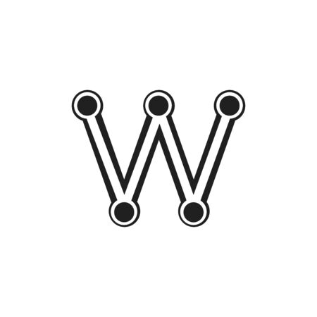 Technology logo, computer and data related business, hi-tech and innovativeのイラスト素材