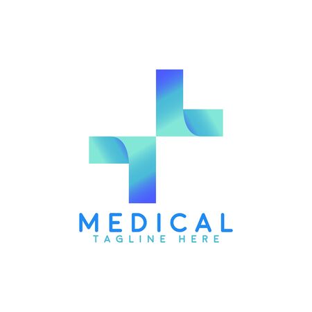 Medical pharmacy logo design template.- vector illustratorのイラスト素材