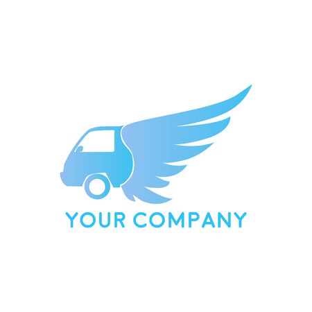 Fast Delivery Logo Template Design Vector, Emblem, Design Concept, Creative Symbol, Iconのイラスト素材