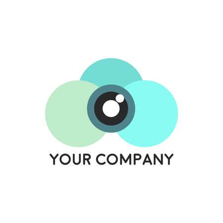 camera photography logo icon vector templateのイラスト素材