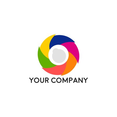camera photography logo icon vector templateのイラスト素材
