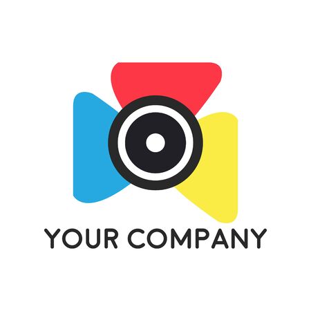 camera photography logo icon vector templateのイラスト素材