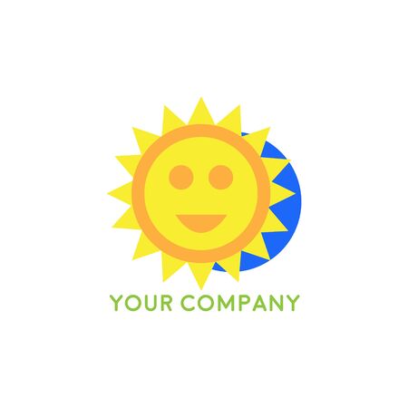 Kids zone vector cartoon logo. Colorful letters for children's playroom decoration. Inscription on isolated backgroundのイラスト素材