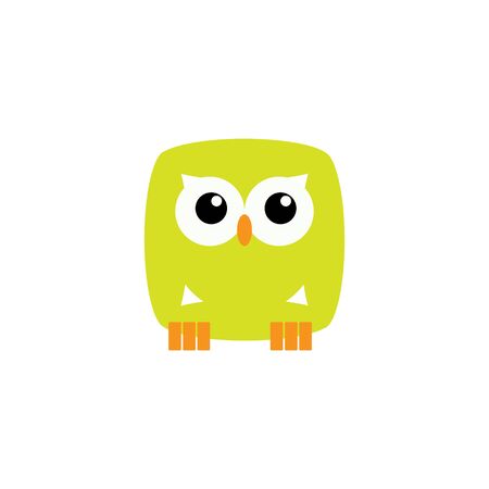 cute owl illustration, Tee print, shirt, embroidery, flat design for kids fashion textile. Animal concept vector illustration collectionのイラスト素材