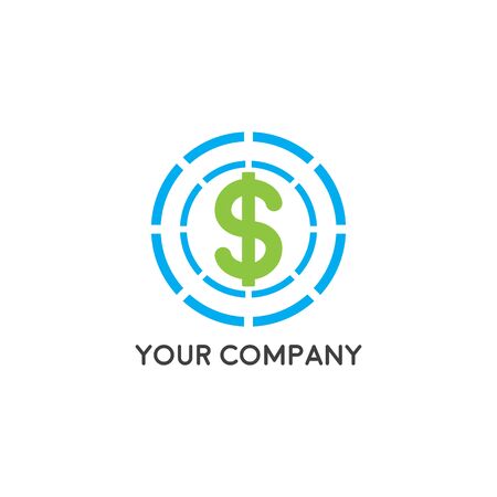 Money Changer Logo Template Design Vectorのイラスト素材