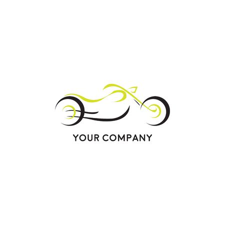 Stylization vector motorcycle motorbike. logo, icon, moto emblem, sports logoのイラスト素材