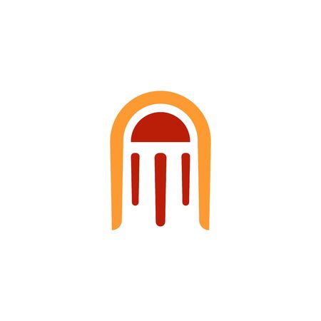 jellyfish logo icon designs vectorのイラスト素材