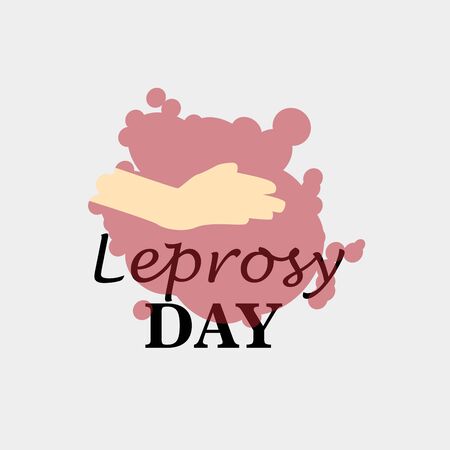 World Leprosy Day Vector Illustrationのイラスト素材