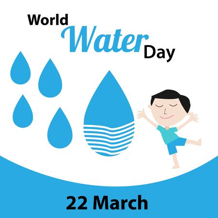 World Water Day Poster Or Banner Backgroundのイラスト素材