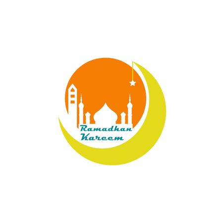 Ramadan Kareem islamic design logoのイラスト素材
