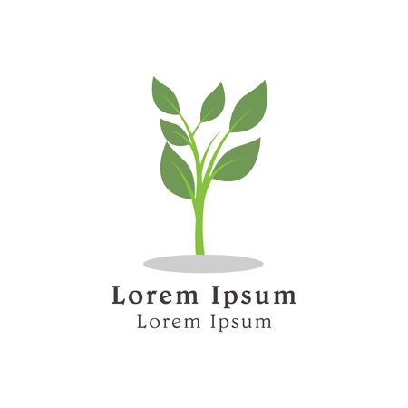 nature green leaf logo icon. leaf symbol iconのイラスト素材
