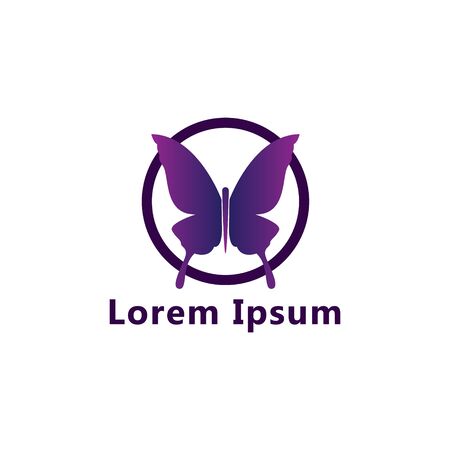 butterfly logo vector illustration. butterfly symbol iconのイラスト素材