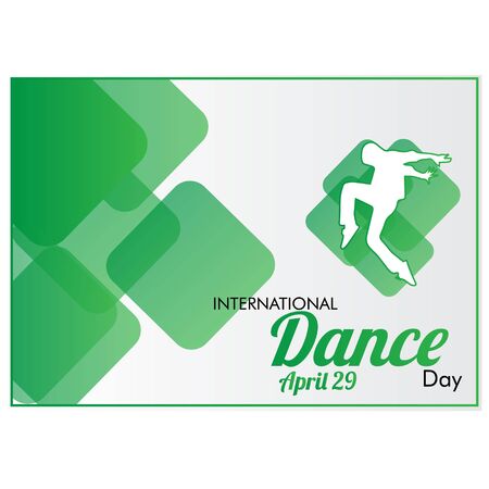 Dance Day, creative banner or poster for World Dance Day with nice and creative design illustration.のイラスト素材