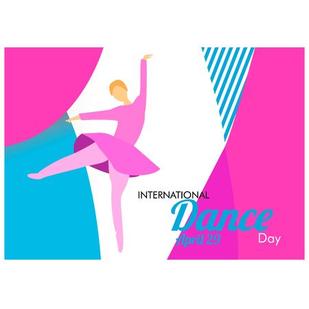 Dance Day, creative banner or poster for World Dance Day with nice and creative design illustration.のイラスト素材