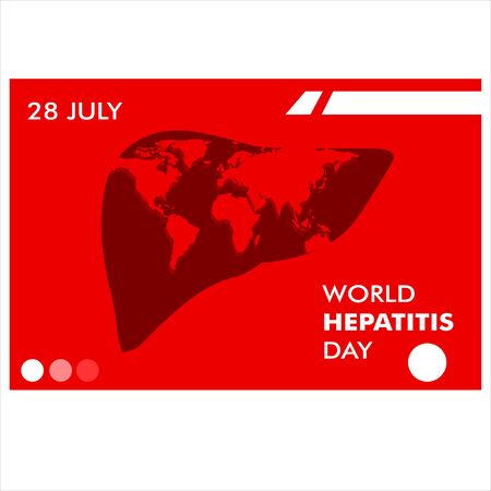 Vector illustration of World Hepatitis Day. happy world hepatitis day background template use for card vector designのイラスト素材