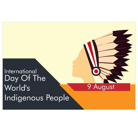 International Day of the World's Indigenous Peoples design template. background. vector illustrationのイラスト素材