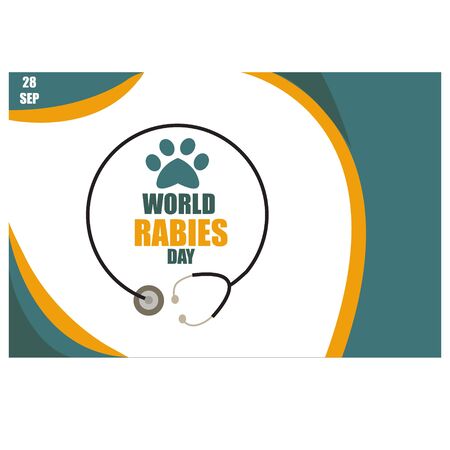World rabies day vector illustration, health care campaignのイラスト素材
