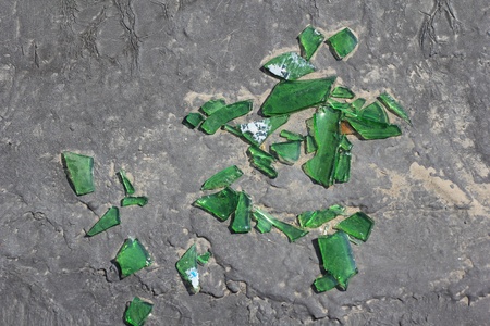 Gray concrete and broken glass background の写真素材