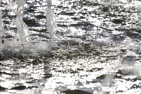 Water in the fountain, the background の写真素材