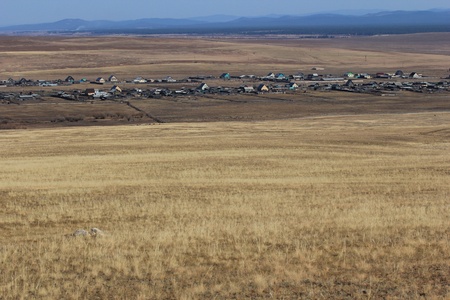 Steppe landscape, Transbaikaliaの写真素材