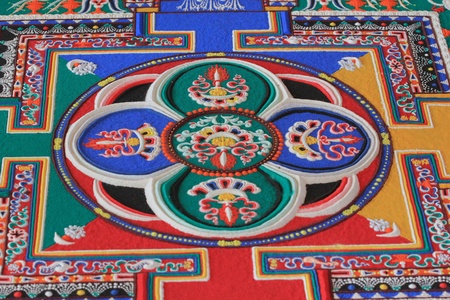 Sand mandala is a Buddhist templeのeditorial素材