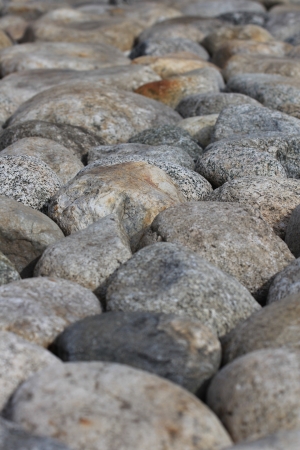 the surface of the circular natural stonesの写真素材