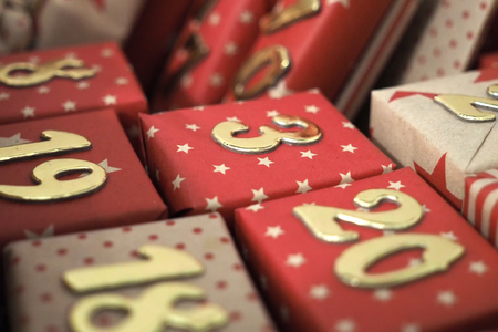 Advent calendar detailの写真素材