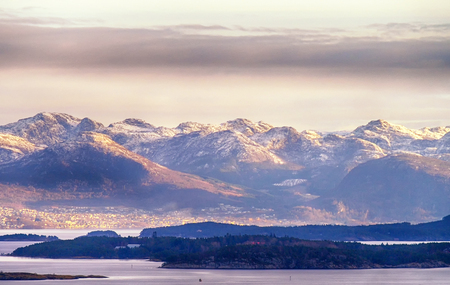 Mountains in the Rogaland district of Norwayの写真素材
