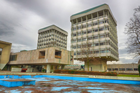 City Hall of Marl in Germanyのeditorial素材