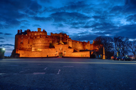 Edinburgh Castle at the end of the Royal Mileのeditorial素材