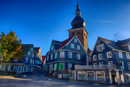 Historical market place in Lennepのeditorial素材
