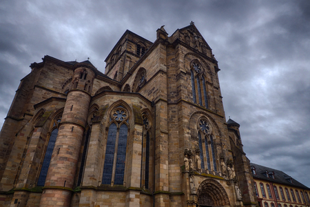 Medieval church in the historical center of Trevesの写真素材