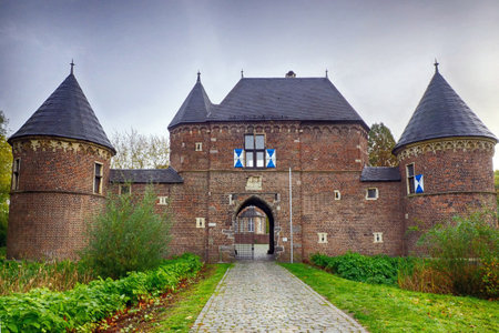 Historical castle in Vondern near Oberhausenのeditorial素材