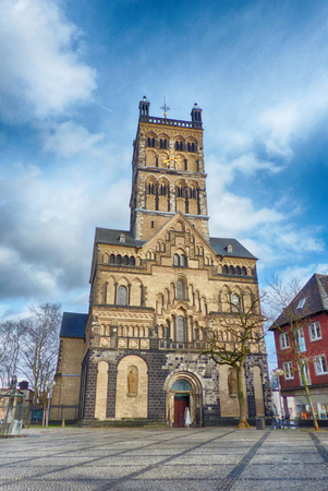 Old church in the center of Neuss, Rhinelandの写真素材