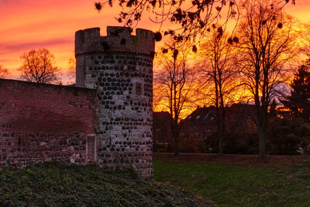 Historical tower in the toll fortress of Zonsのeditorial素材