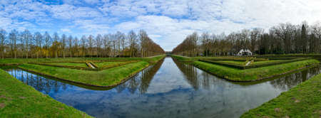 Historical forest park near the Tiergarten zoo in Kleveの写真素材