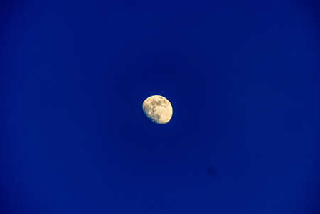 Moon on a blue night sky