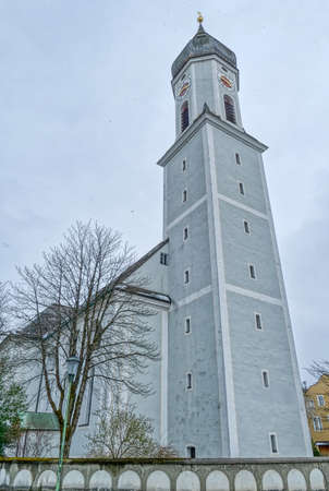 Historical church in Garmisch-Partenkirchenの写真素材