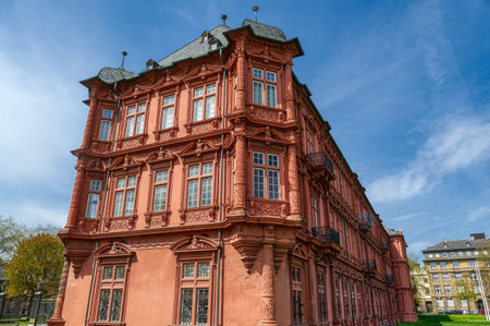 Famous historical electoral castle in Mainzのeditorial素材