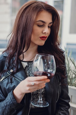 couple walking in the cityの写真素材