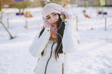 couple walking park. good time. uses communicationの写真素材