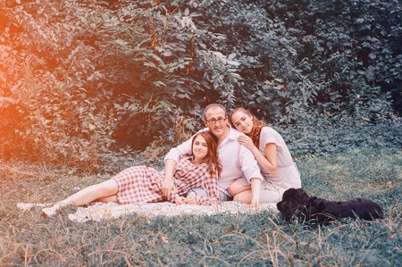 happy family HDの写真素材